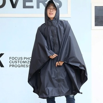 Fashion Aldult Light Weight Polyester Waterproof Long Raincoat Women Rain