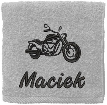 Ręcznik HARLEY-DAVIDSON MOTOCYKL imię 70x140 HAFT