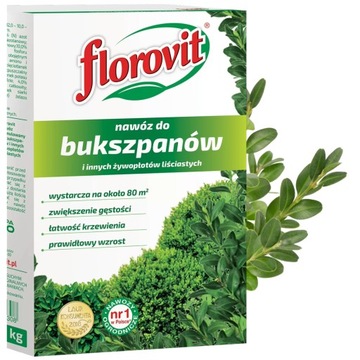 Nawóz do bukszpanów i innych żywopłotów liściastych Florovit 1kg