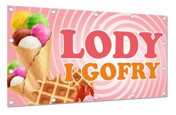 BANER REKLAMOWY 200x100cm LODY GOFRY SZABLONY