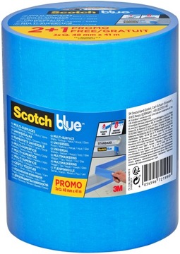 3 SZT SCOTCH TAŚMA MALARSKA BLUE UNIWERSALNA 48mm
