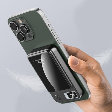 БЕСПРОВОДНОЙ МАГНИТНЫЙ POWERBANK СО СВЕТОДИОДОМ 10000МАЧ 5В 22,5ВТ PD/QC3.0