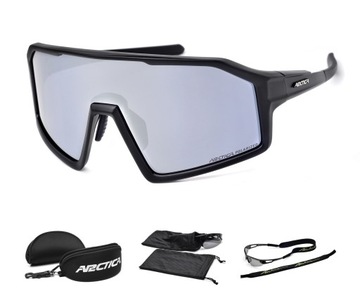 OKULARY POLARYZACYJNE ARCTICA S-347 NA ROWER DUŻA SOCZEWKA LUSTRZANA