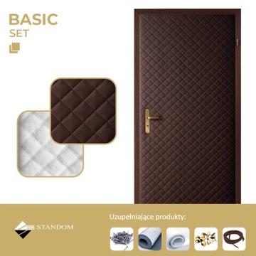 ЭКО ДВЕРНАЯ ОБИВКА 80/90 KARO SMALL - ШОКОЛАДНЫЙ