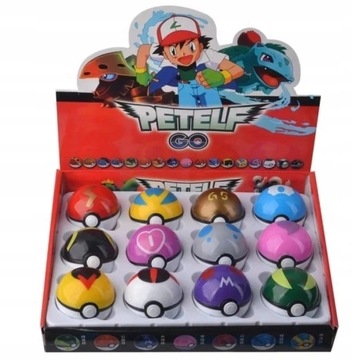12szt FIGURKA POKEMON POKEBALL ZABAWKA+FIGURKA