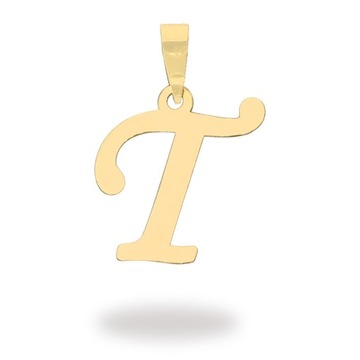 ZŁOTA ZAWIESZKA 585 LITERKA T