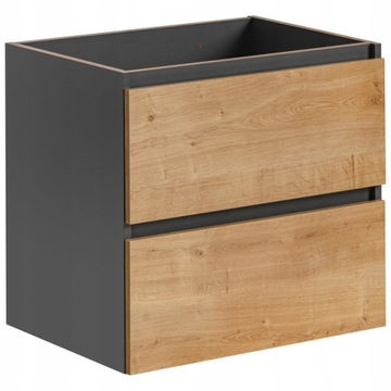 Wisząca szafka pod umywalkę 60 cm MONAKO GREY 820