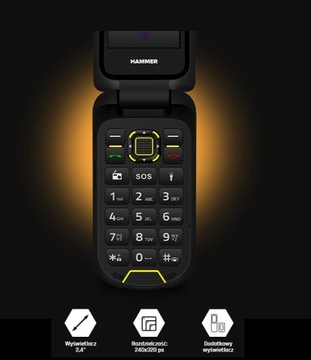 Мобильный телефон myPhone HAMMER BOW LTE с двумя SIM-картами, черный