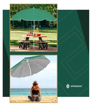 PARASOL PLAŻOWY PLAŻĘ OGRODOWY ŁAMANY SKŁADANY 160cm BALKONOWY DUŻY UPF50+