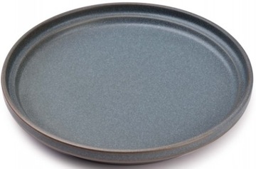 TALERZ DESEROWY PORCELANA SZARY 21CM