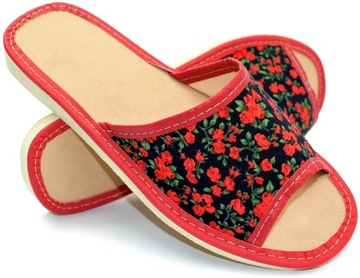 KAPCIE PANTOFLE KLAPKI DOMOWE DAMSKIE CIAPY r. 36 - 23 cm