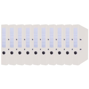 Segregator Biurowy A4 z Dźwignią Okucie 50mm Biały x10