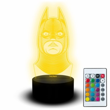 Lampka Nocna Led Biurkowa Logo Batman Paladone Dc Figurka Dla Dzieci Pilot