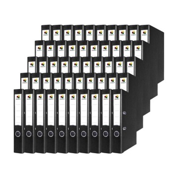 Segregator na dokumenty biurowy A4 75mm czarny 50szt