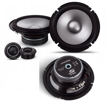 Alpine S2-S65C Głośniki samochodowe Hi-Res Audio 165mm System Zielona Góra