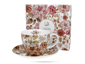 Filiżanka Duo Pastel Flowers porcelana 430 ml
