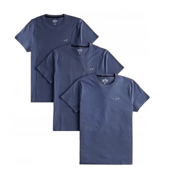 Hollister by Abercrombie - Icon Crew T-Shirt 3-Pack - L -