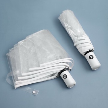 1шт АВТОМАТИЧЕСКИ ОТКРЫТЫЙ ЗАКРЫТЫЙ ЗОНТ ПРОЗРАЧНЫЙ МУЖСКОЙ ЗОНТ