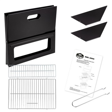 ПОРТАТИВНЫЙ САДОВЫЙ ГРИЛЬ, СКЛАДНОЙ, КОРПУС, ГРИЛЬ