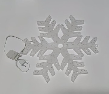 ПОДВЕСНОЙ СВЕТОДИОДНЫЙ ОРНАМЕНТ СНЕЖИНКА СИНИЙ XXL