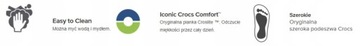 crocs damskie chodaki na platformie classic crush lekkie wysokie 38-39 W8