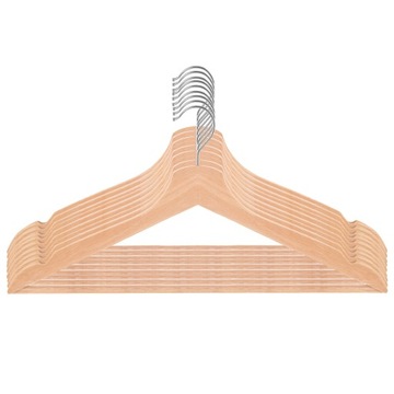 НАБОР ДЕРЕВЯННЫХ ВЕШАЛОК ДЛЯ ОДЕЖДЫ ШКАФ ДЛЯ ПРИХОЖЕЙ x9