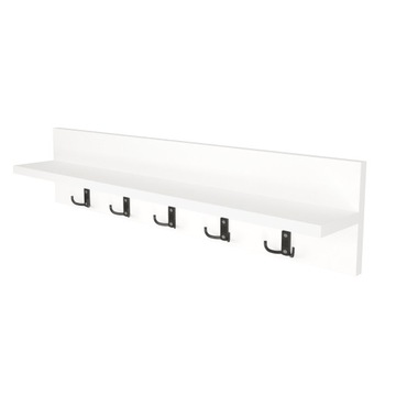 Wieszak z półką biały 80 CM