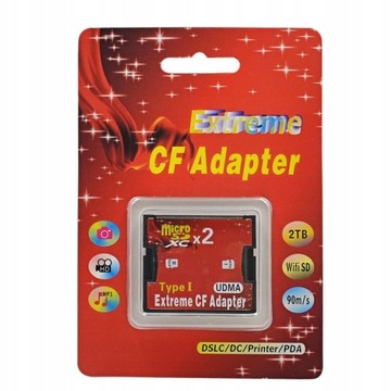 Adapter 2x MicroSD do CF Type I Dual