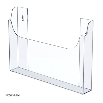 A4 Kieszeń wisząca na ulotki foldery z PLEXI 2mm M ulotnik podajnik