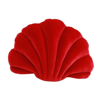 Seashell Pillow Housewarming Gift Exquisite Workmanship Couch Cushion Red