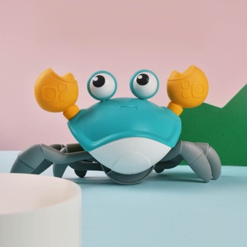 Ползающий краб со звуковыми и световыми эффектами Идущий сбежавший краб