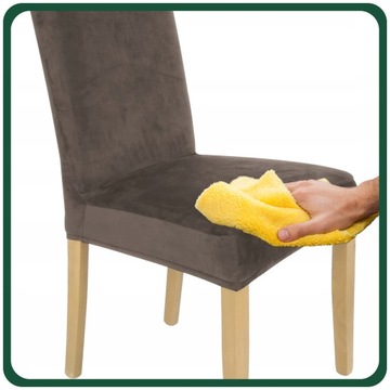 НАБОР ИЗ 6ШТ. ЧЕХОЛЫ ЧЕХОЛ НА СТУЛ КОРИЧНЕВЫЙ ВЕЛЮРОВЫЙ ЭЛАСТИЧНЫЙ ТОЛСТЫЙ