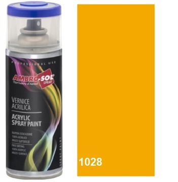 SPRAY LAKIER AKRYLOWY ŻÓŁTY MELONOWY RAL1028