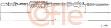 COFLE 11.071 Трос дроссельной заслонки