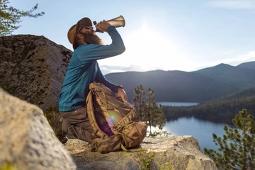 LifeStraw Peak Squeeze 1 litr miękka, składana butelka filtrująca. Szary