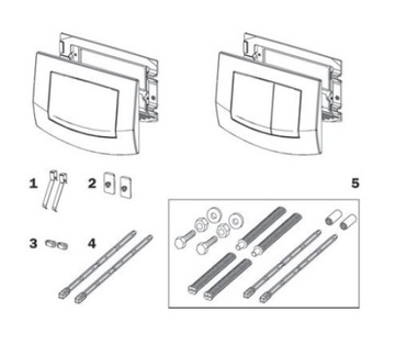 Комплект толкателей (разъемов) для Tece 9.820.022