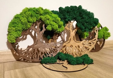 КАРТИНА ДЕРЕВО ЖИЗНИ ДЕКОРАТИВНАЯ МОХ ГАМБЛ 25СМ