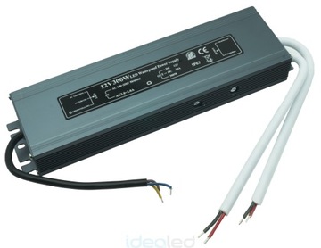 YPS ZASILACZ LED SLIM IP67 12V 25A 300W PREMIUM