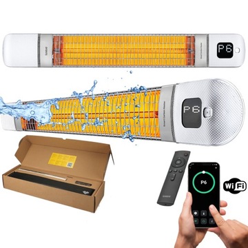GRZEJNIK NA PODCZERWIEŃ PROMIENNIK PODCZERWIENI 2500W APLIKACJA SMART