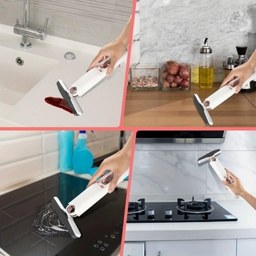 МИНИ-ШВАБРА С СОЕДИНИТЕЛЕМ, ПОРТАТИВНАЯ ДЛЯ МЫТЬЯ ОКОН, АВТОМАТИЧЕСКИЙ ПОГЛОЩАТЕЛЬ, СКЛАДНАЯ