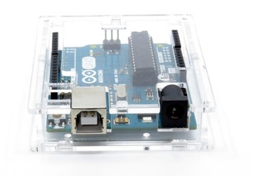 Акриловый чехол для Arduino Uno, прозрачный, закрытый, низкий