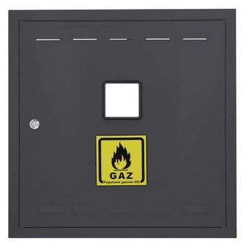 DRZWICZKI GAZOWE 45x45 ANTRACYT MAT