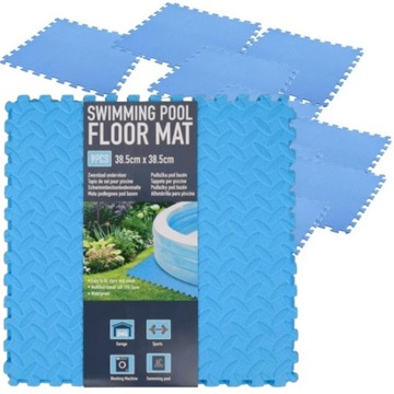 PODŁOGA PIANKOWA PUZZLE MATA POD PRALKĘ BASEN DO ĆWICZEŃ MIĘKKA OCHRONNA