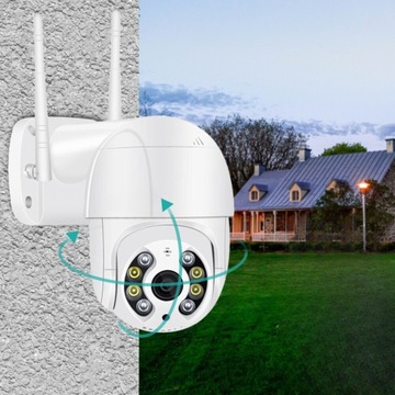 SOLARNA KAMERA WIFI 4MPX SMART ZEWNĘTRZNA OBROTOWA IP BEZPRZEWODOWA ALARM