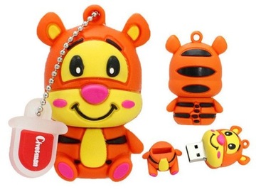PENDRIVE USB SZYBKI FLASH DRIVE ULTRA PAMIĘĆ ZAWIESZKA PEN TYGRYSEK 16GB