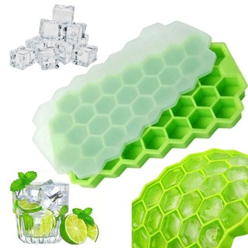 FORMA FOREMKA DO LODU KOSTEK LÓD SILIKONOWA FOREMKI SILIKONOWE NA 37 KOSTEK