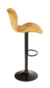 HOKER ZŁOTY MUSZTARDOWY KRZESŁO BAROWE ZOYA BLACK