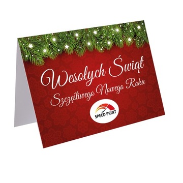 Рождественские открытки 10,5x14,8 с создателем логотипа