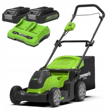 Kosiarka do trawy 41cm Greenworks 48V 2x 24V 2AKU 2Ah + ładowarka PROMOCJA