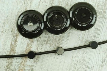 B puszka natynkowa do osprzętu podtynkowego gniazdka wyłączniki loft retro